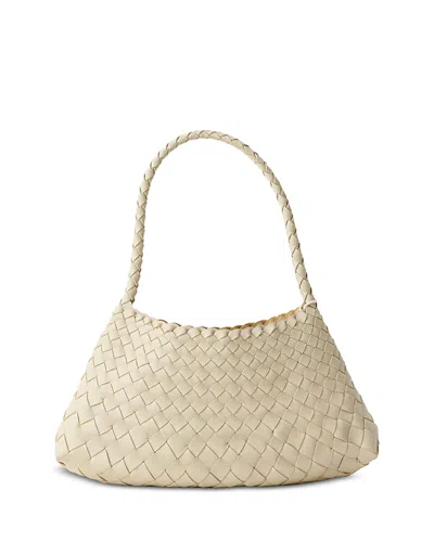 Dragon Diffusion Rosanna Leather Shoulder Bag In Pearl