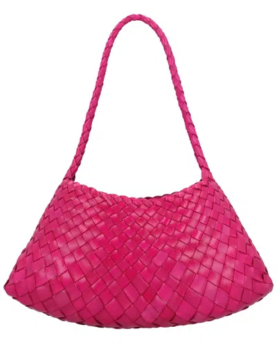 Dragon Diffusion Rosanna Leather Shoulder Bag In Pink