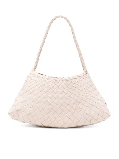 Dragon Diffusion Rosanna Mini Bag In Dark Brown Woven Leather In Pattern