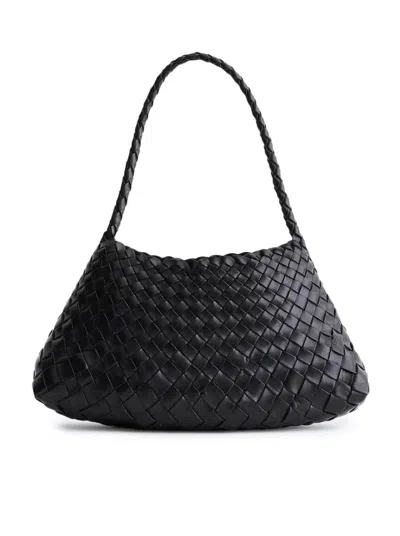 Dragon Diffusion Rosanna Mini Bag In Woven Leather In Black