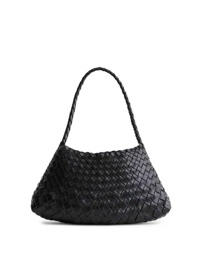 Dragon Diffusion Rosanna Mini Bag In Woven Leather In Black