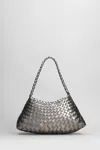 Dragon Diffusion Rosanna Mini Hand Bag In Gunmetal Leather In Gray
