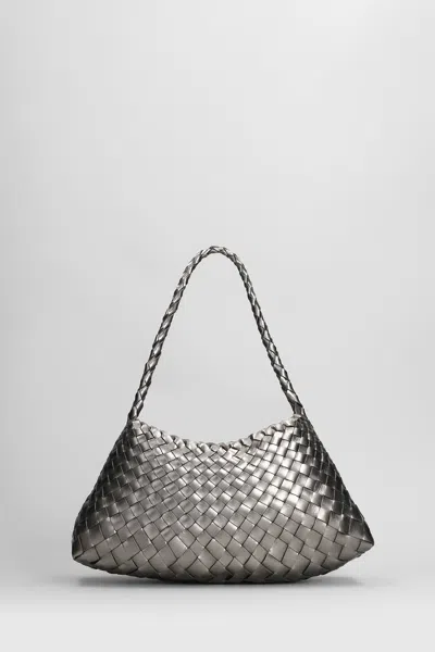 Dragon Diffusion Rosanna Mini Hand Bag In Gunmetal Leather In Gray