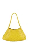 Dragon Diffusion Womens Yellow Rosanna Small Leather Top-handle Bag