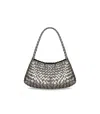 Dragon Diffusion Rosanna Mini Silver Shoulder Bag In Gray