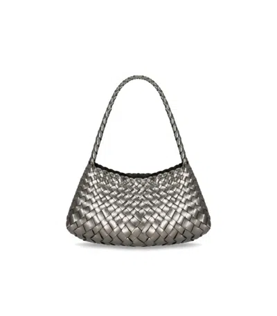 Dragon Diffusion Rosanna Mini Silver Shoulder Bag In Gray