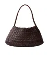 Dragon Diffusion Rosanna Tapered Leather Shoulder Bag In Black