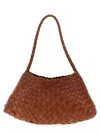 Dragon Diffusion Rosanna Woven-leather Shoulder Bag In Brown