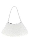 Dragon Diffusion Rosanna Woven Leather Shoulder Bag In White