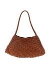 Dragon Diffusion Rosanna Woven-leather Shoulder Bag In Brown