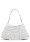 Dragon Diffusion Rosanna Woven Leather Shoulder Bag In White