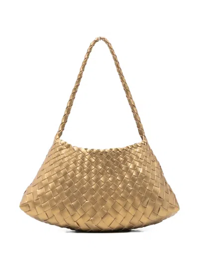 Dragon Diffusion Rosanna Woven Tote Bag In Gold