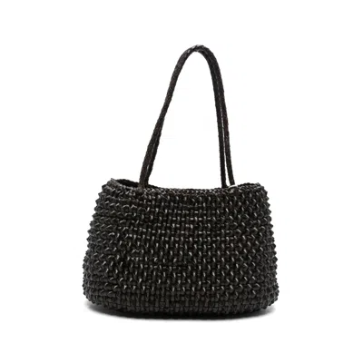 Dragon Diffusion S. Croce Cactus Weave Tote Bag In Brown