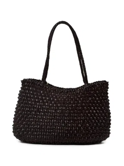 Dragon Diffusion S. Croce Cactus Weave Tote Bag In Purple