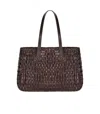 Dragon Diffusion Salvage Irregular Brown Shoulder Bag In Brown