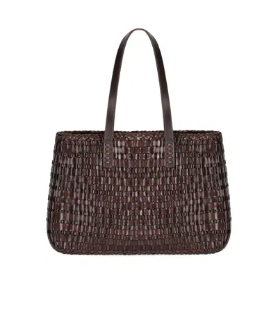 Dragon Diffusion Salvage Irregular Brown Shoulder Bag