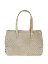 Dragon Diffusion Salvage Irregular Woven Tote 35x25x12 Cm In Nude