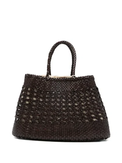 Dragon Diffusion Santa Cano Braided-handle Tote Bag In Brown