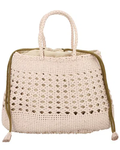 Dragon Diffusion Santa Cano Leather Top Handle Bag In Neutral