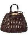 Dragon Diffusion Santa Cano Leather Top Handle Bag In Red