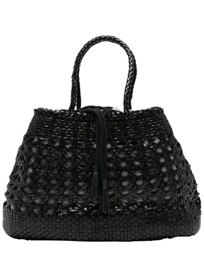 Dragon Diffusion Santa Cano Leather Tote In Blue