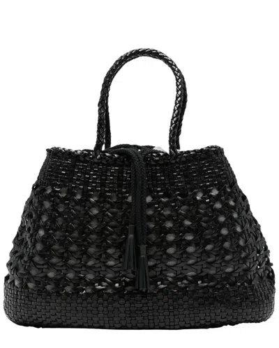 Dragon Diffusion Santa Cano Leather Tote In Black