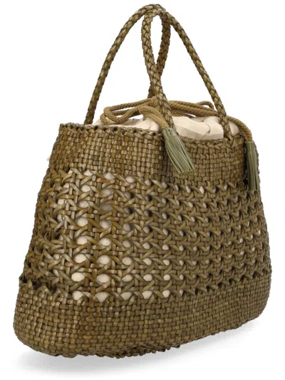 Dragon Diffusion Santa Cano Shoulder Bag In Green