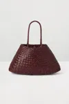 Dragon Diffusion Santa Croce Small Tote In Brown Leather