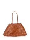 Dragon Diffusion Santa Croce Large Shoulder Bag In Brown