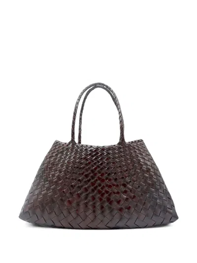 Dragon Diffusion Santa Croce Big Dark-brown Shoulder Bag