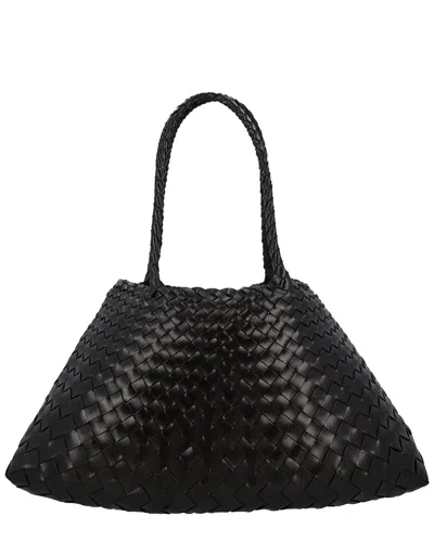 Dragon Diffusion Santa Croce Big Leather Tote In Black