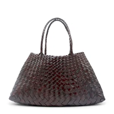 Dragon Diffusion Santa Croce Big Shoulder Buffalo Leather Handbag In Brown