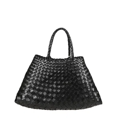 Dragon Diffusion Santa Croce Big Tote Bag In Black