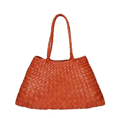 Dragon Diffusion Santa Croce Big Tote Bag In Orange