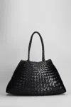 Dragon Diffusion Big Santa Croce Leather Tote Bag In Black