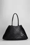 Dragon Diffusion Santa Croce Big Tote In Black Leather In Black