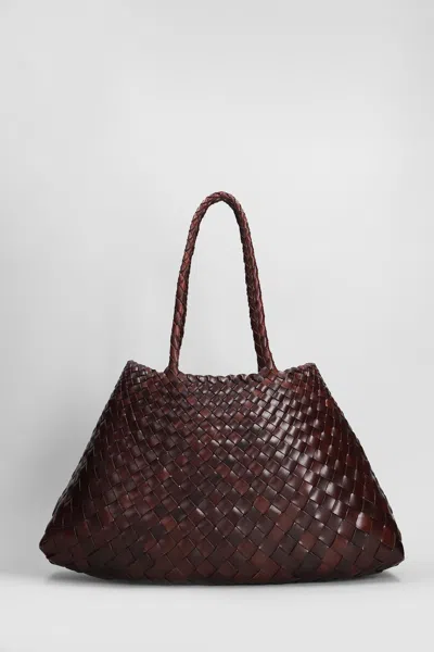 Dragon Diffusion Santa Croce Big Tote In Brown Leather