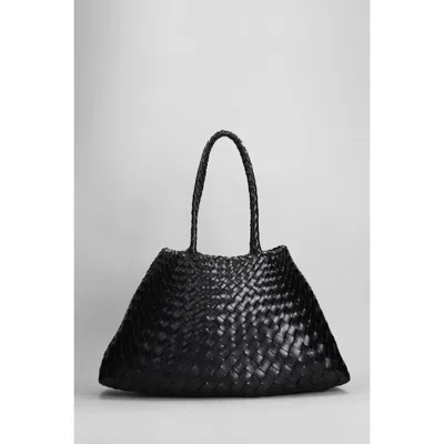 Dragon Diffusion Santa Croce Big Tote In Black Leather