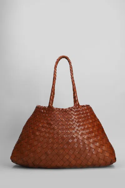 Dragon Diffusion Santa Croce Big Tote In Leather Color Leather In Brown