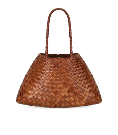 Dragon Diffusion Santa Croce Brown Shoulder Bag