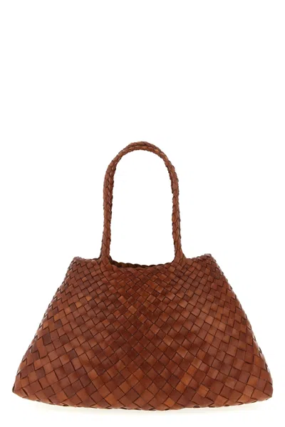Dragon Diffusion 'santa Croce' Large Shoulder Bag In Brown