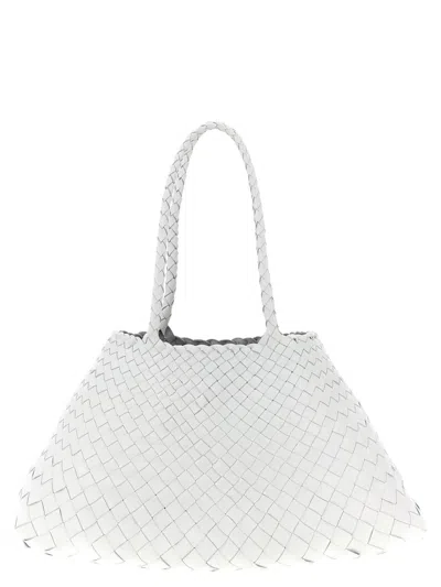 Dragon Diffusion Santa Croce Large Shoulder Bag In White