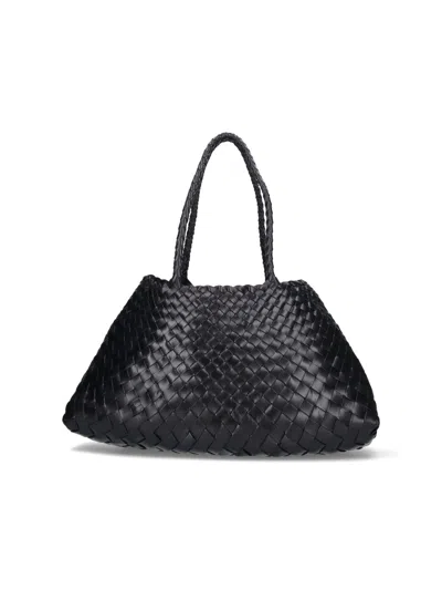 Dragon Diffusion Santa Croce Large Tote Bag In Black