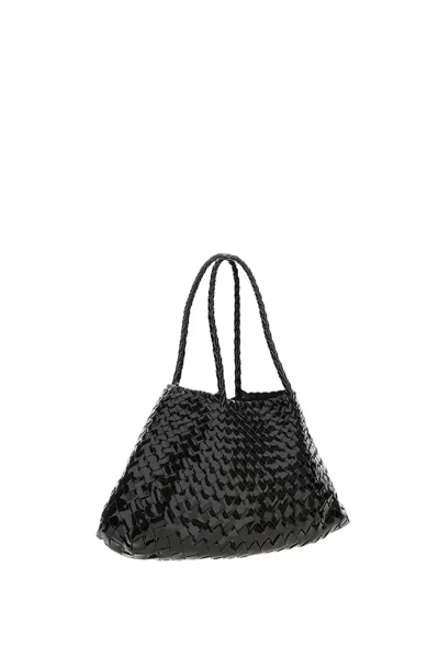 Dragon Diffusion Santa Croce Large Tote Bag In Black