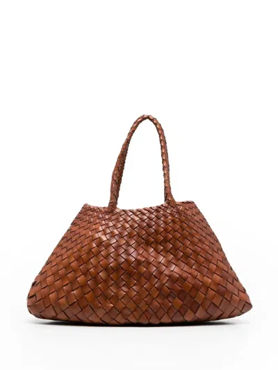 Dragon Diffusion Santa Croce Tote Bag In Brown