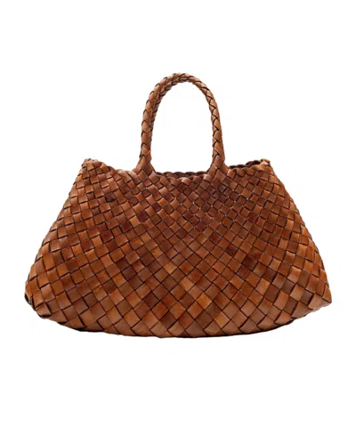 Dragon Diffusion Santa Croce Small Leather Bag In British Tan