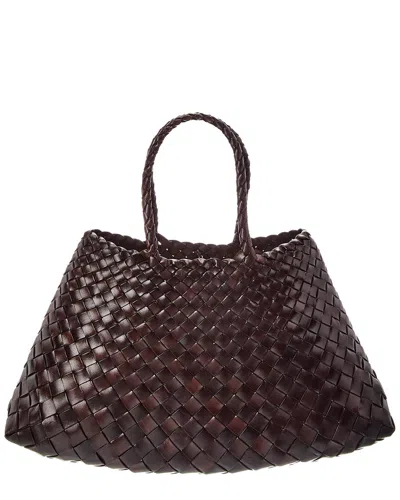 Dragon Diffusion Santa Croce Small Leather Tote In Red
