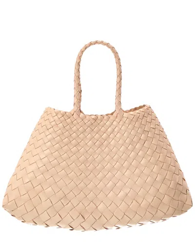 Dragon Diffusion Santa Croce Small Leather Tote In Neutral