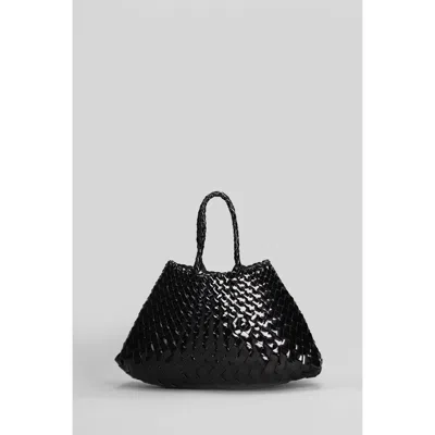Dragon Diffusion Santa Croce Small Tote In Black Leather
