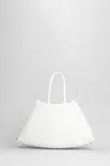 Dragon Diffusion Small Santa Croce Leather Shoulder Bag In White